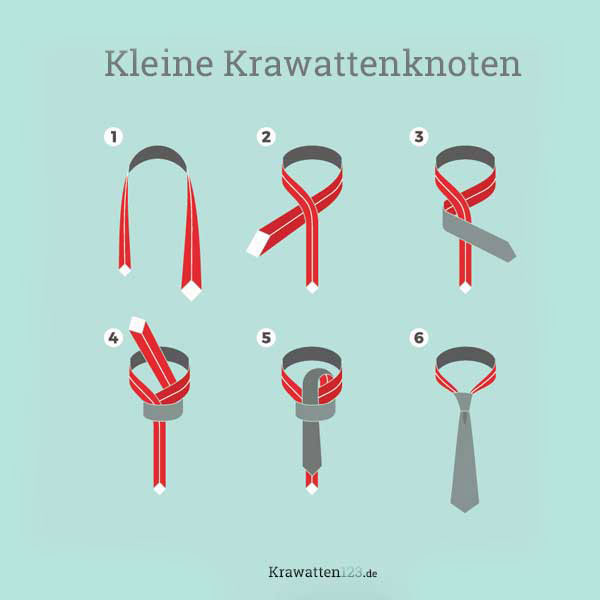 Kleine Krawattenknoten