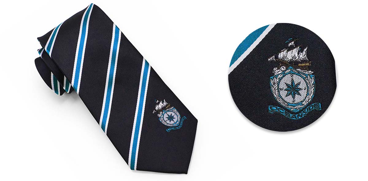 stropdas weven met logo