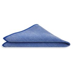 Einstecktuch Baumwolle blau