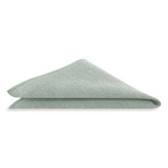 Einstecktuch Baumwolle minz grau