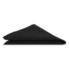 Einstecktuch Baumwolle schwarz