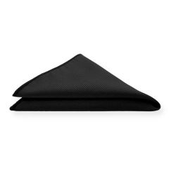 Einstecktuch Schwarz Fine Line