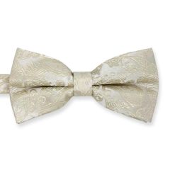 Fliege elfenbein paisley