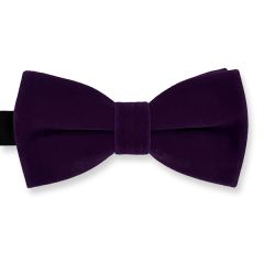 Fliege Samt dunkelviolett