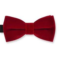 Fliege Samt rot