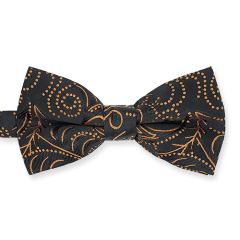 Fliege schwarz cognac