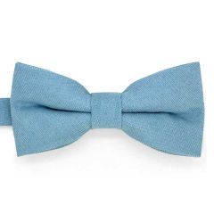 Fliege wildleder hellblau