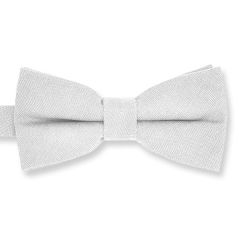 Fliege Wildleder weiss
