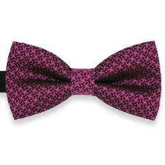 Herrenfliege schwarz rosa