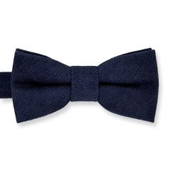 Kinderfliege Wildleder marineblau