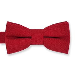 Kinderfliege Wildleder rot