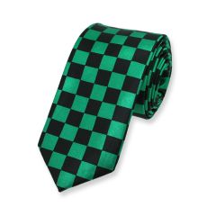 Krawatte grün schwarz chess