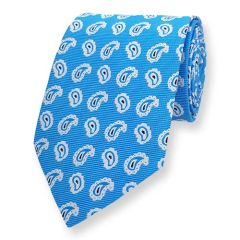 Krawatte Himmelblau Paisley