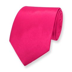 Krawatte neon rosa einfarbig