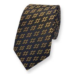Krawatte schwarz gold ExvE