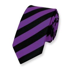 Krawatte violett schwarz gestreift