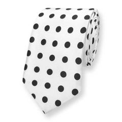 Krawatte weiß polka dot ExvE