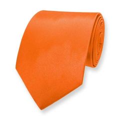 Krawatte orange einfarbig
