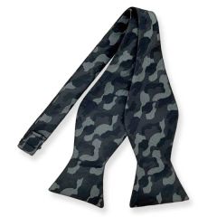 Querbinder Armee Druck schwarz grau