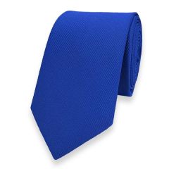 schmale Krawatte blau