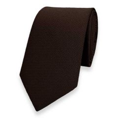 schmale Krawatte dunkelbraun 6cm