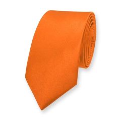 Krawatte orange schmal Herren