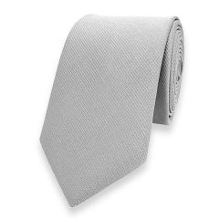 schmale Krawatte silber