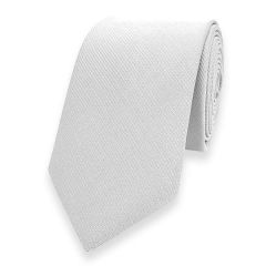 schmale Krawatte weiß 6cm