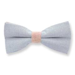 Fliege hellblau pfirsich