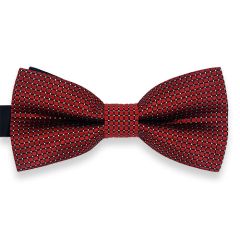 Fliege dunkelrot silber für Herren