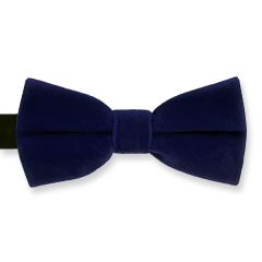 Fliege Kinder Samt dunkelblau