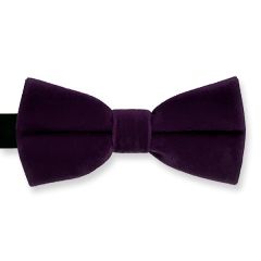 Fliege Kinder Samt dunkelviolett