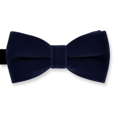 Fliege Samt marineblau