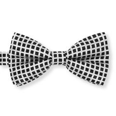 Fliege schwarz weiß kariert