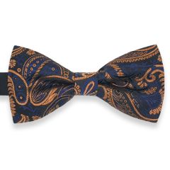 Herrenfliege cognac navy