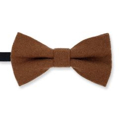 Kinder Fliege Wolle braun