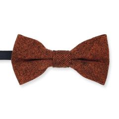 Kinder Fliege Wolle cognac