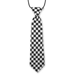 Kinderkrawatte schwarz weiß kariert