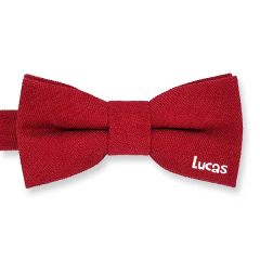 Kinderfliege mit Name Wildleder