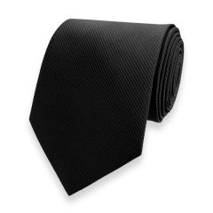 Krawatte gestreift schwarz fine line