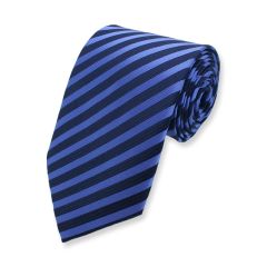 Krawatte gestreift dunkelblau blau