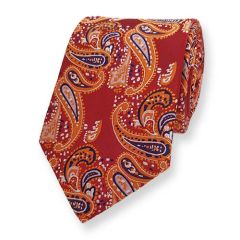 Krawatte Rot Paisley