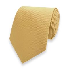 Krawatte gestreift hellgold fine line