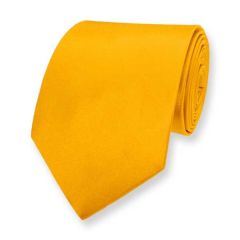 Krawatte ockergelb einfarbig