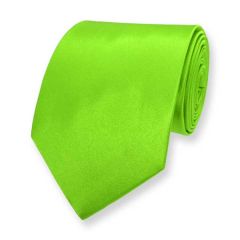Krawatte neon grün einfarbig