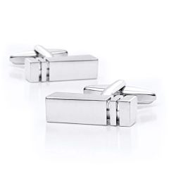 Manschettenknöpfe Stange Silber