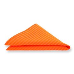 Einstecktuch orange gestreift