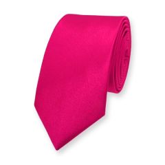 Krawatte neon rosa schmal einfarbig