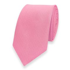 schmale Krawatte rosa 6cm