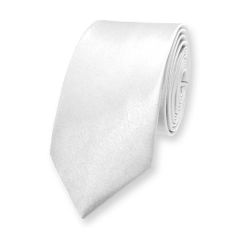 Krawatte weiß schmal Herren
